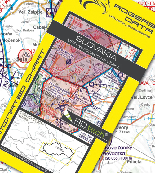 2024 Slovakia VFR Chart 1:500 000 - Rogersdata (10 DAYS)