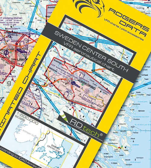 2024 Sweden Center South VFR Chart 1:500 000 - Rogersdata