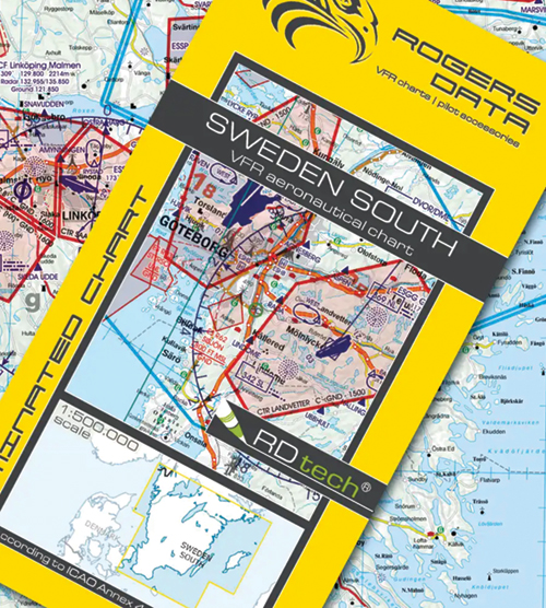 2024 Sweden South VFR Chart 1:500 000 - Rogersdata