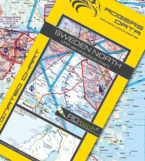 2024 Sweden North VFR Chart 1:500 000 - Rogersdata (10 DAYS)