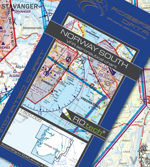 2024 Norway South VFR Chart 1:500 000 - Rogersdata