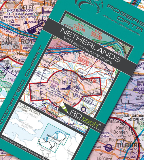 2024 Netherlands VFR Chart 1:500 000 - Rogersdata