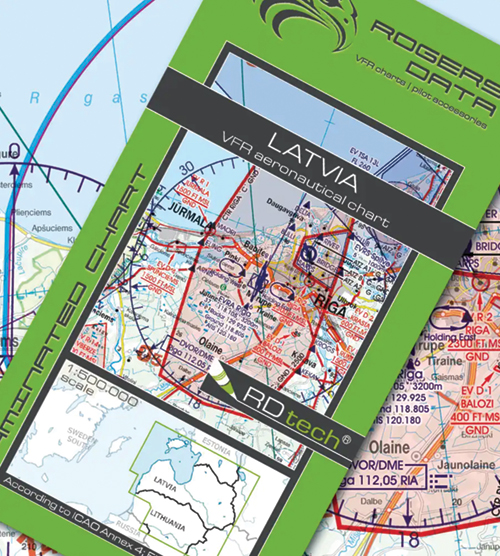 2024 Latvia VFR Chart 1:500 000 - Rogersdata