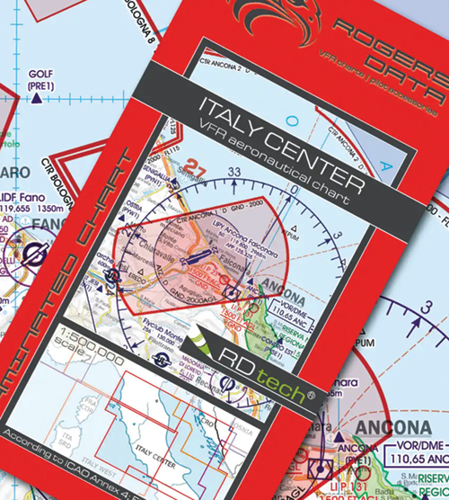 2024 Italy Centre VFR Chart 1:500 000 - Rogersdata