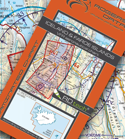 2024 Iceland-Faroe Islands VFR Charts 1:500 000 - Rogersdata (10 DAYS)