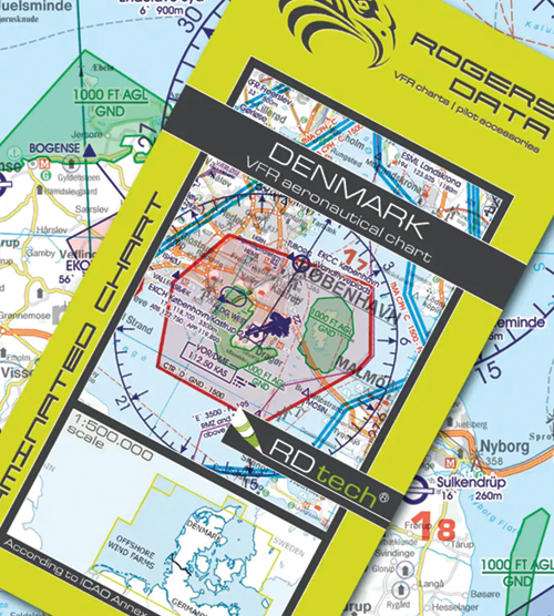 2024 Denmark VFR Chart 1:500 000 - Rogersdata