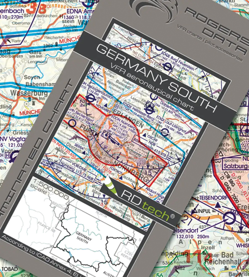 2024 Germany South VFR Chart 1:500 000 - Rogersdata