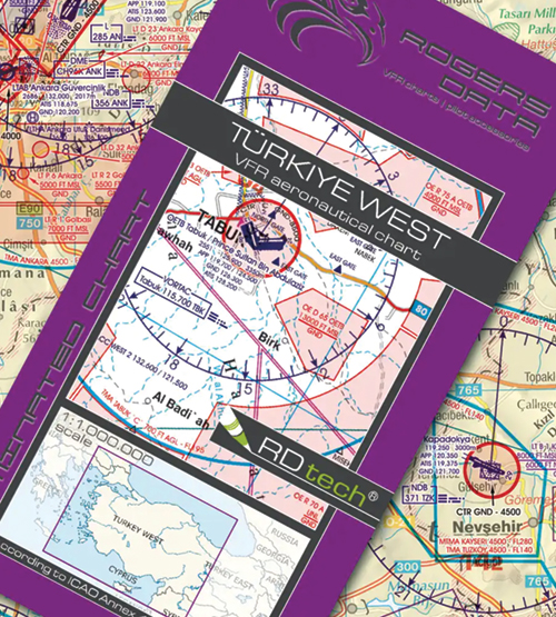 2024 Turkey East VFR Chart 1:1 000 000 - Rogersdata