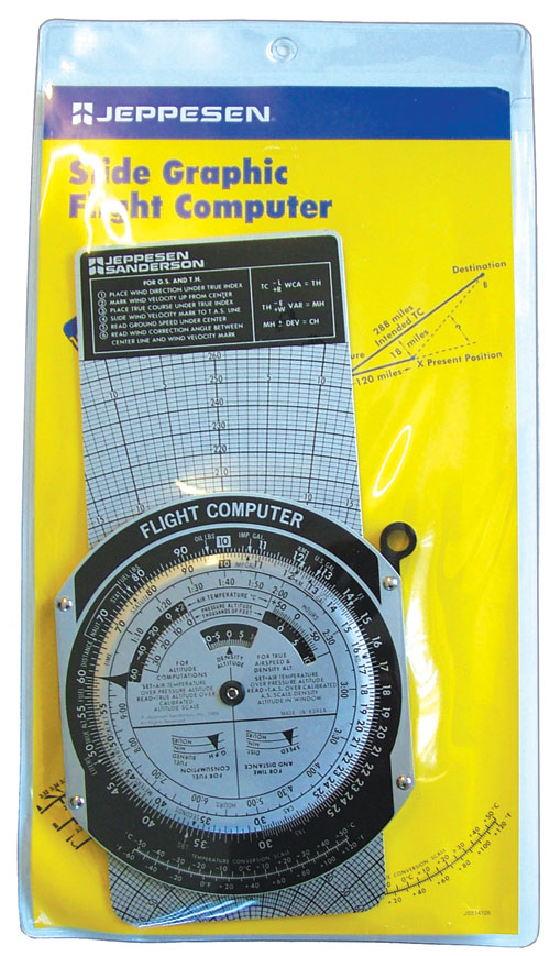 Slide Graphic Flight Computer, Metal - Jeppesen 