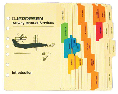 Set of Sectional Tabs - Jeppesen