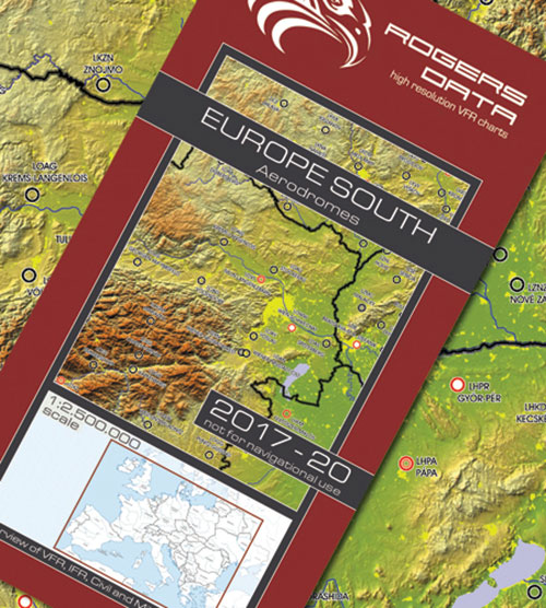 European Aerodromes South – Panorama Chart 1:2.500.000, 2017-2020  - Rogersdata